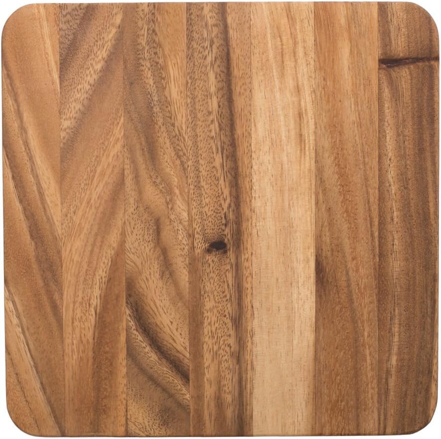 Square Acacia Wood Cutting Board - Image 2