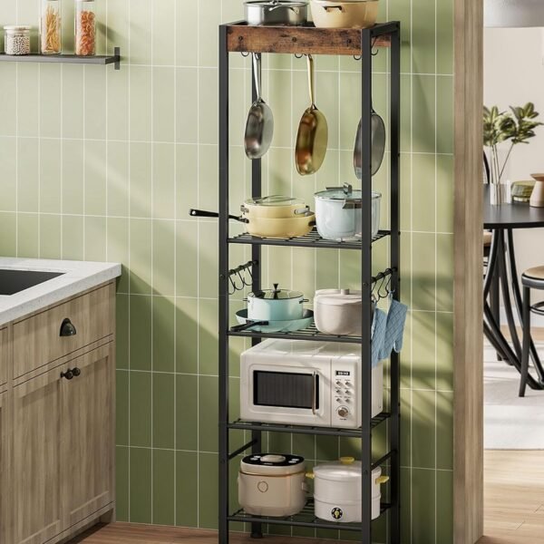 Five-Tier Freestanding Pot Rack Storage Organizer